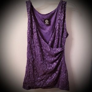 💜 Lovely Babeau Purple Lace Tank Top / Blouse 💜